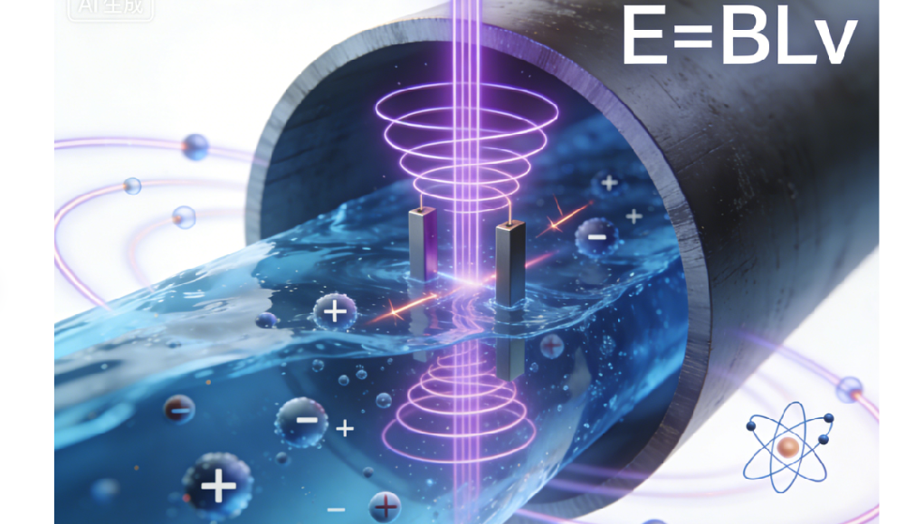 從法拉第定律到水管計量：電磁流量計如何讀懂水流密碼？