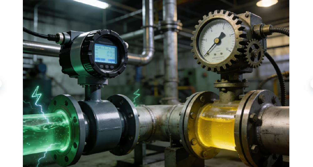 電磁流量計vs機械流量計：誰才是工業(yè)計量的“性價比之王”？