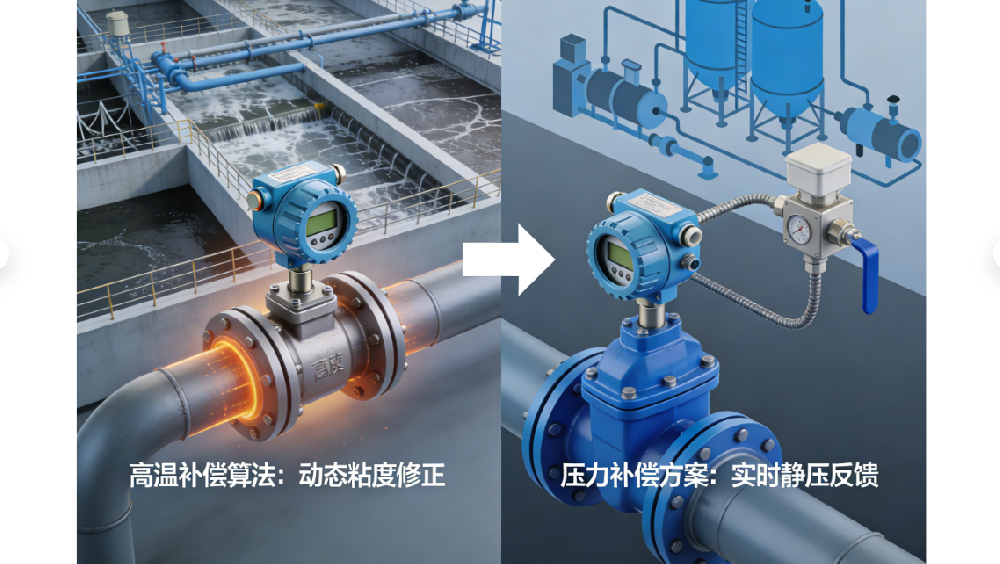 渦街流量計在水務(wù)行業(yè)的溫度壓力補(bǔ)償技術(shù)解析