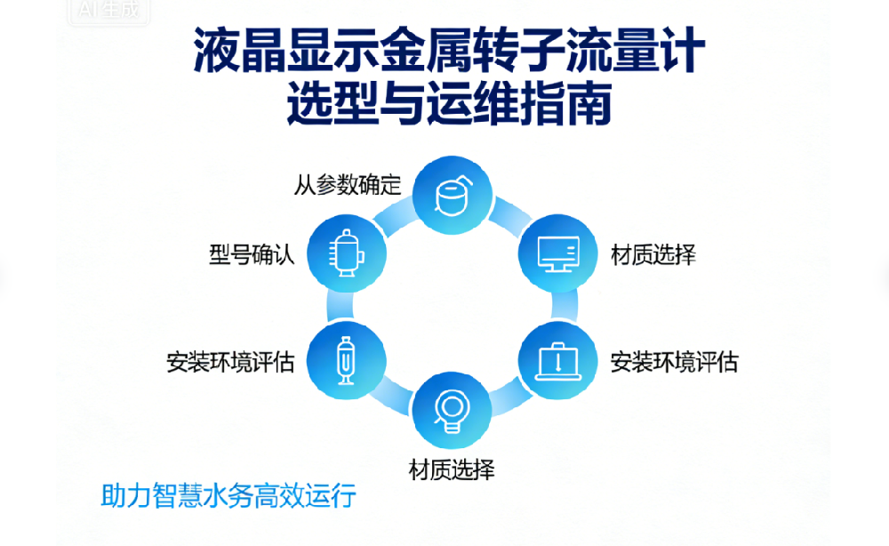 液晶顯示金屬轉(zhuǎn)子流量計選型與運(yùn)維指南：助力智慧水務(wù)高效運(yùn)行