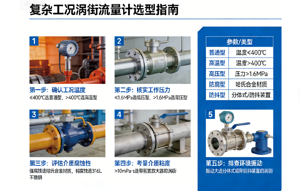 復雜工況渦街流量計如何選型？