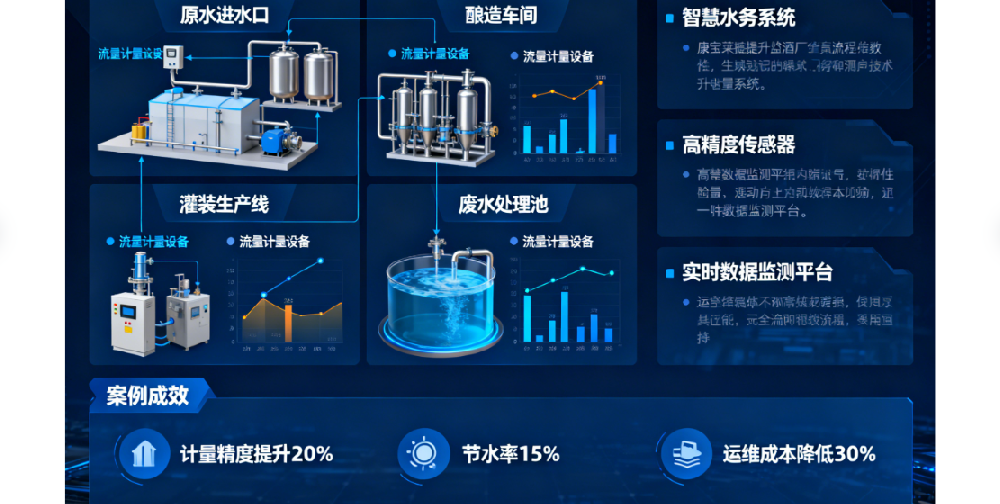 康寶萊智慧水務(wù)：某啤酒廠全流程流量計量升級案例
