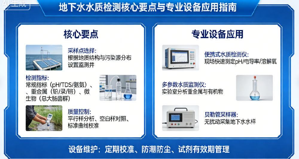 地下水水質檢測的核心要點與專業(yè)設備應用指南