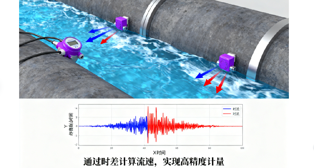 大口徑超聲波水表核心工作原理